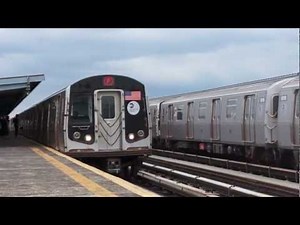 R1 Excursion Train Racing R160 Into Bay Parkway. 2012