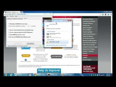 RAM as an Ultra Fast Hard Drive with Dataram RAMDisk