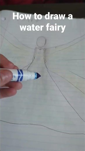 how to draw a water fairy