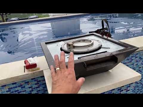 Backyard Custom Pool Fire & Water Features Repaired Jandy Grand Effects Ignition Module Replaced