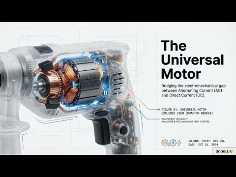 How does a universal motor operate on both AC and DC power? #UniversalMotors, #electricalengineering