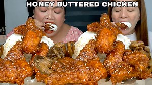 11K views · 268 reactions | Honey Buttered Chicken Wings & Chicken Feet Mukbang | The Foodie Bee | Facebook