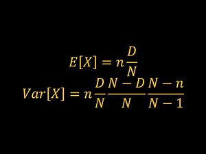 Mean and Variance of the Hypergeometric Distribution