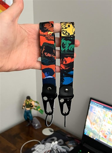 Anime Key Strap Keychain Double Sided Lanyard Key Holder - Etsy