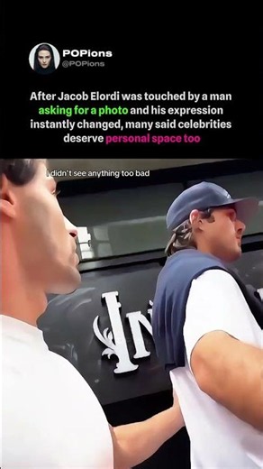 Jacob Elordi reacts after unexpected fan touch and sparks debate on privacy #jacobelordi