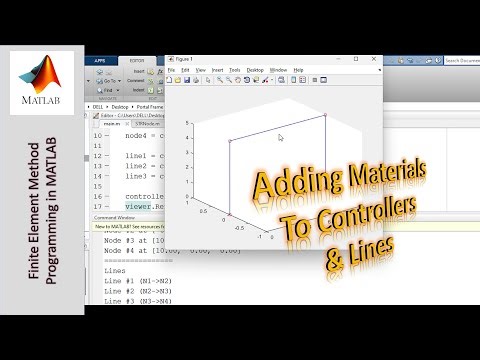 Programming the Finite Element Method using MATLAB - Part 14: Adding Materials to Controller & Lines