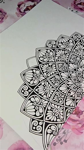 14K views · 146 reactions | A small heart pattern to finish off this half mandala birthday card. 殺❤️ . . #senjaart07 #mandalareels #mandalalove #heartmandala #art | senja_art07 | Facebook