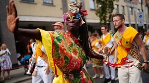 Notting Hill Carnival returns to the streets of London for first time since pandemic began