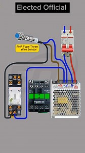 How to control AC 220V Contactor with DC 24V Proximity Sensor #ElectedOfficial #smartcontrol #electricity #electricitychallenge #electronicsengineering #electricalengineering #electricalwork #electricalservices #electrical #electrician #electricianlife #electricidad #ElectricalSafety #electricalcontractor #electrical #electriciantools #electricalengeneer #controlwiring | 𝐄𝐥𝐞𝐜𝐭𝐞𝐝 𝐎𝐟𝐟𝐢𝐜𝐢𝐚𝐥