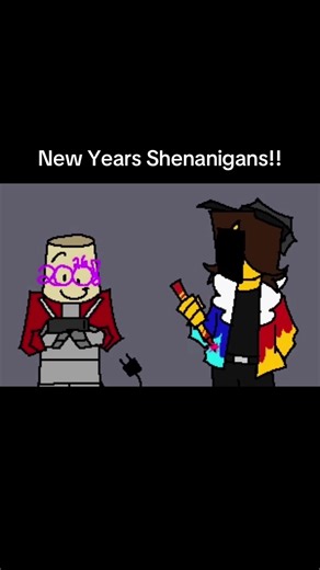 New Year's Celebration with Roman Candle Fun