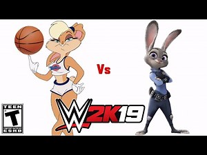WWE 2K19 Lola Bunny Vs Judy Hopps on Fantasy Wednesday
