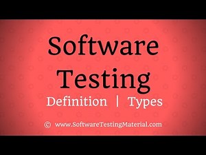 Software Testing Types