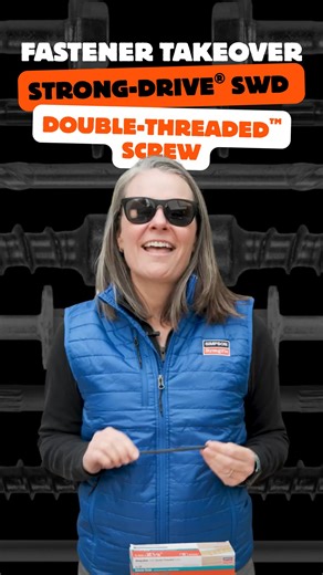Simpson Strong-Tie on Instagram: "Our Strong-Drive® SWD Double-Threaded™ Screw is ideal for securing two wood members together on exterior or interior structural jobs. This screw is code listed for structural applications and features a black, exterior-grade, double-barrier coating for corrosion resistance. Check them out today! #FastenerTakeover"