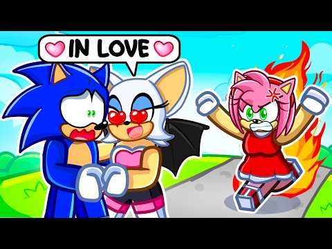 Sonic CHEATED on AMY in ROBLOX..