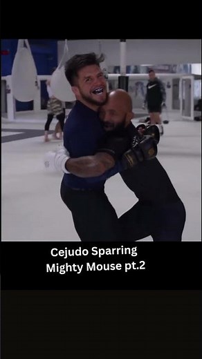 Quick Clip Henry Cejudo Spars with Demetrious 'Mighty Mouse' Johnson! Pt.2