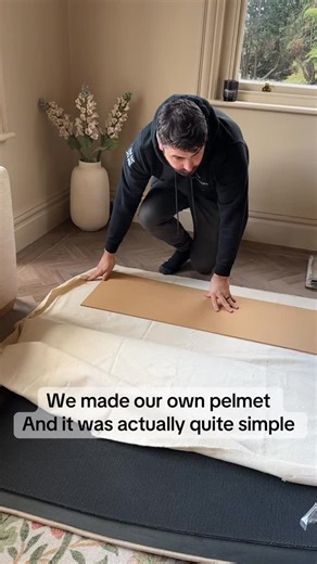 @sunsethousereno on Instagram: "We made our own box pelmet and saved over £1000! It was actually really easy, we’ve done a simple tutorial to help anyone who might want to try making their own pelmet! We will definitely be doing this again, well done Tom! #pelmet #howtomake #tutoral #curtains #diytutorial #homediy #pelmetmaking"