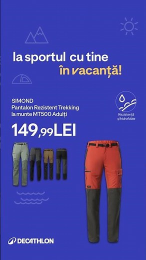 Decathlon MT500 Pants | Waterproof trekking and hiking pants for adults