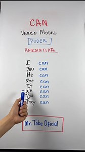 🔥Qué significa la palabra “CAN” y cómo funciona con los pronombres personales en la forma afirmativa y negativa? 🤔😱 🇺🇸Quieres aprender inglés fácil y rápido? Subscríbete hoy mismo ✅ #English #aprenderingles #ingles | Mr. Tobe Oficial