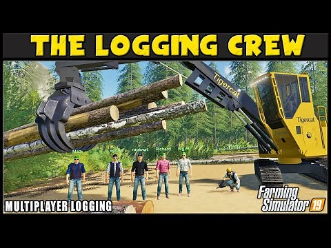 Loading The Big Logs! - Logging Crew 48 - Farming Simulator 2019 - FDR Logging