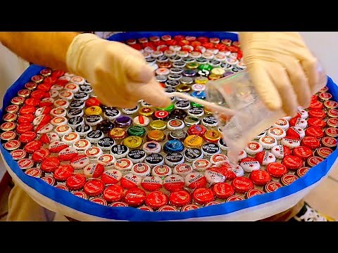 400 Beer Bottle Caps + 1 Resin Bottle = Table