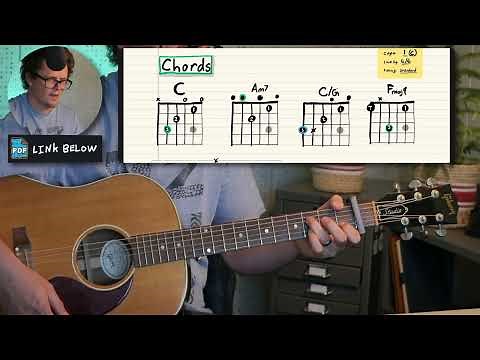 🎸 Holocene Guitar Tutorial // Bon Iver