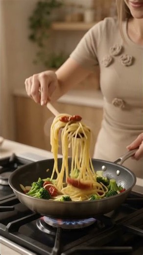 This Creamy Garlic Broccoli Macaroni Cheese Pull & Stir Sound is INSANE #shortsfeed #youtubeshorts