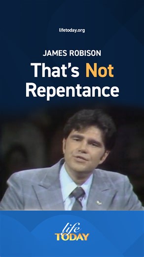 4.5K views · 66 reactions | In his classic sermon on repentance, James Robison explains why true repentance is not simply trying to escape the consequences of our sin. | LIFE Today | Facebook