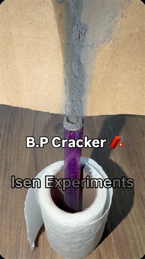 Isen Experiments | Cracker from Sparkling Fireworks Experiment #experiment #crackers #fireworks | Instagram