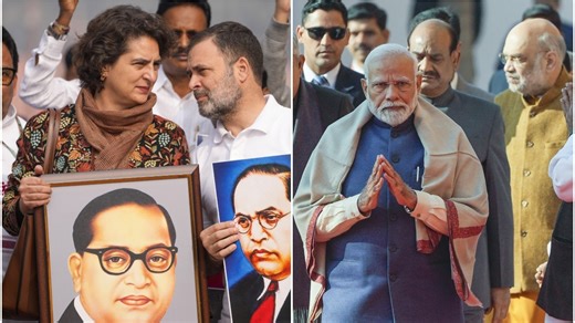 BJP, INDIA bloc hold counter-protests on last day of Parliament winter session