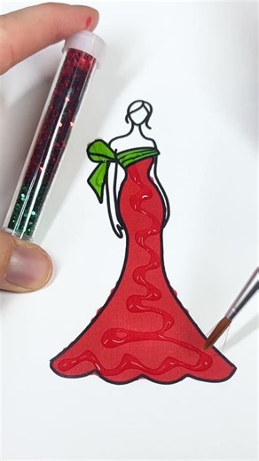 Colorful Creative Kids on Instagram: "Christmas Princess Bride 🎄💍👑 #glitter #glitterdress #colorfulcreativekids #christmas #princess #art #kidscrafts #creativity #coloringpages"