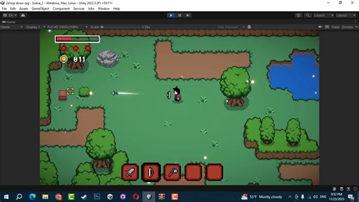 Unity2D-Top Down RPG 简单教程-1 Project Setup + Player Input System
