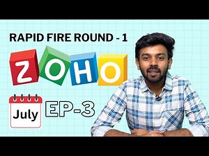 ZOHO July 2024 Questions | Round-1 | Rapid Fire - 3 | logic io