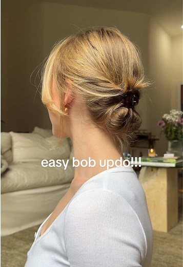 Effortless Short Hair Updo Tutorial