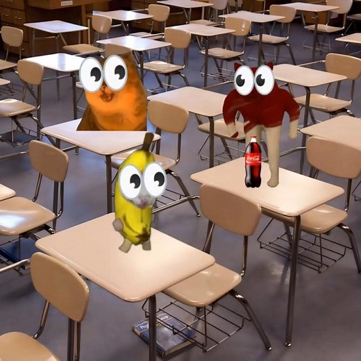 Baby Banana Cat School Day 😺❤️ #catmemes #cat #shorts #fyp #bananacat