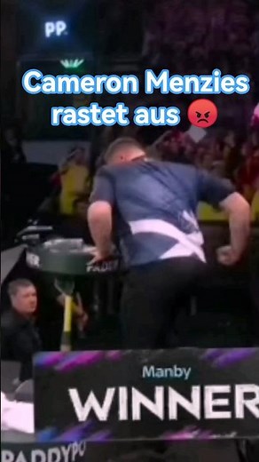 Cameron Menzies rastet bei Dart WM aus #shorts #funny #pdcworldchampionship