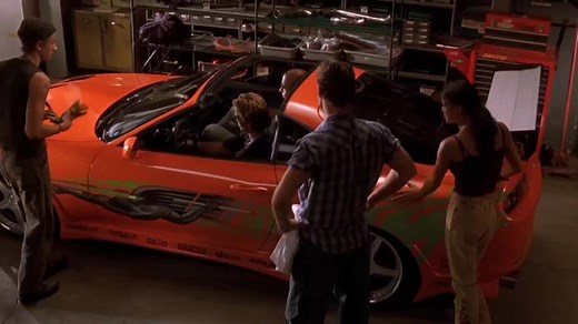 Brian O'Conner's Toyota Supra from Fast and Furious Scene