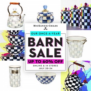Discover the sale and the brand everyone is talking about. Shop the Mackenzie-Childs Barn Sale for up to 60% off. | MacKenzie-Childs