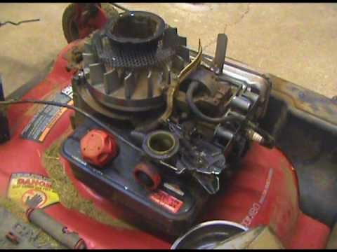 Linkage & Spring replacement on a Briggs & Stratton Quattro 4 HP Murray Lawn Mower