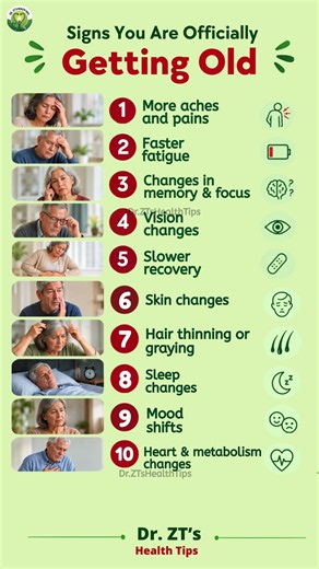 10 Signs You’re Officially Getting Old — Your Body Is Changing | Dr. ZT Health Tips
