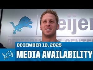 Detroit Lions players meet with the media | December 10, 2025