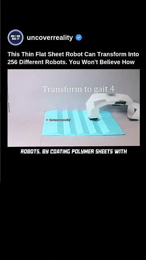 This Thin Flat Sheet Robot Can Transform Into 256 Different Robots. Heres How #robot #shorts #tech