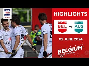FIH Hockey Pro League 2023/24 Highlights - Belgium vs Australia (M) | Match 2
