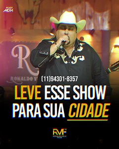 LEVE ESSE SUPER SHOW PARA SUA CIDADE! @ronaldoviolafilhoreal e banda completa, cenário e toda estrutura para fazer do seu evento um verdadeiro espetáculo. #sertanejo #musicasertaneja #ronaldoviolafilho #ronaldoviola #viola #rodeio #shows #agro #tv #radio #grupomdxmarketing #ronaldoviolaejoaocarvalho #agro #rodeios #expoagro #festas #brasil @grupomdxcarreiras | Ronaldoviolafilho