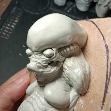 Sculpt #6 of my 31 Heads of Halloween sculpting challenge 2025 Clone 2 from ALIEN Resurrection