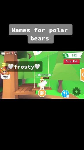 this is for @roblox.x.uwu♡︎♡︎ names for polar bear btw #foryoupage #adoptme #roblox #fyp #polarbears #robloxadoptme
