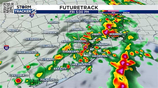 Timeline for Friday evening as severe storms threats, heavy rain roll through Houston