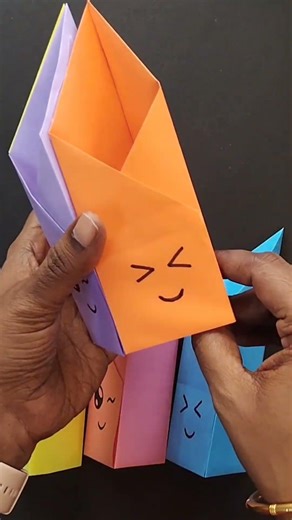 Easy Pen Stand Craft / Craft Ideas With Paper / Origami Paper Craft