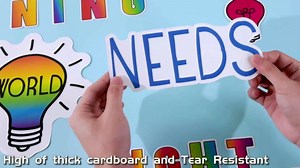 67pcs Light Bulb Keep Shining Classroom Bulletin Board Sets with Positive Sayings Accents, Motivational Inspirational Home-school Wall Decors with Light Bulb Cutouts