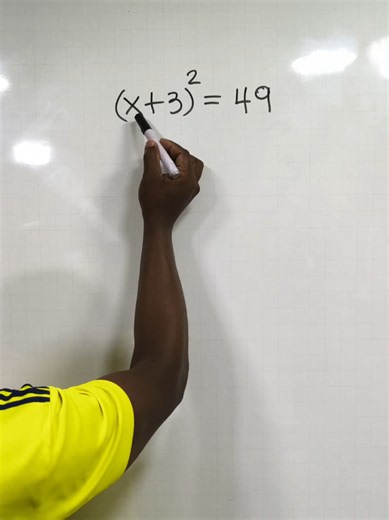 Cómo resolver (x 3)²=49: 2 métodos paso a paso