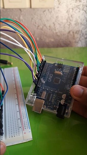 LED wave with Arduino UNO board #arduino #arduinoproject #christmas #phonk #decoration